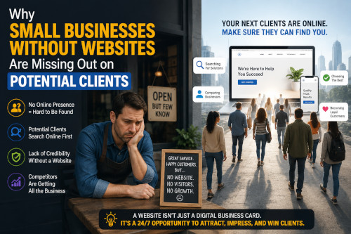 Why Small Businesses Without Websites Are Missing Out on Potential Clients